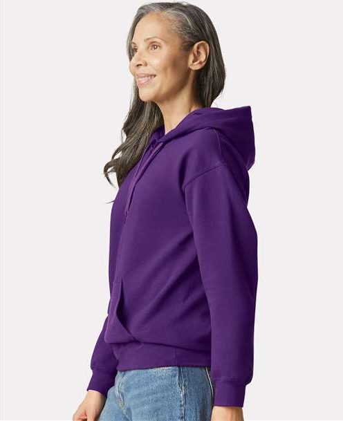 Purple Softstyle® Midweight Hooded Sweatshirt - SF500