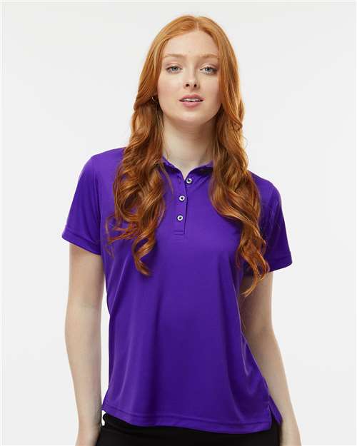 Purple Women's Saratoga Performance Mini Mesh Polo - 104