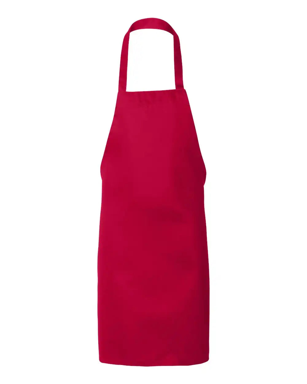 Q-tees Q2010 Butcher Apron - Red - Osfa