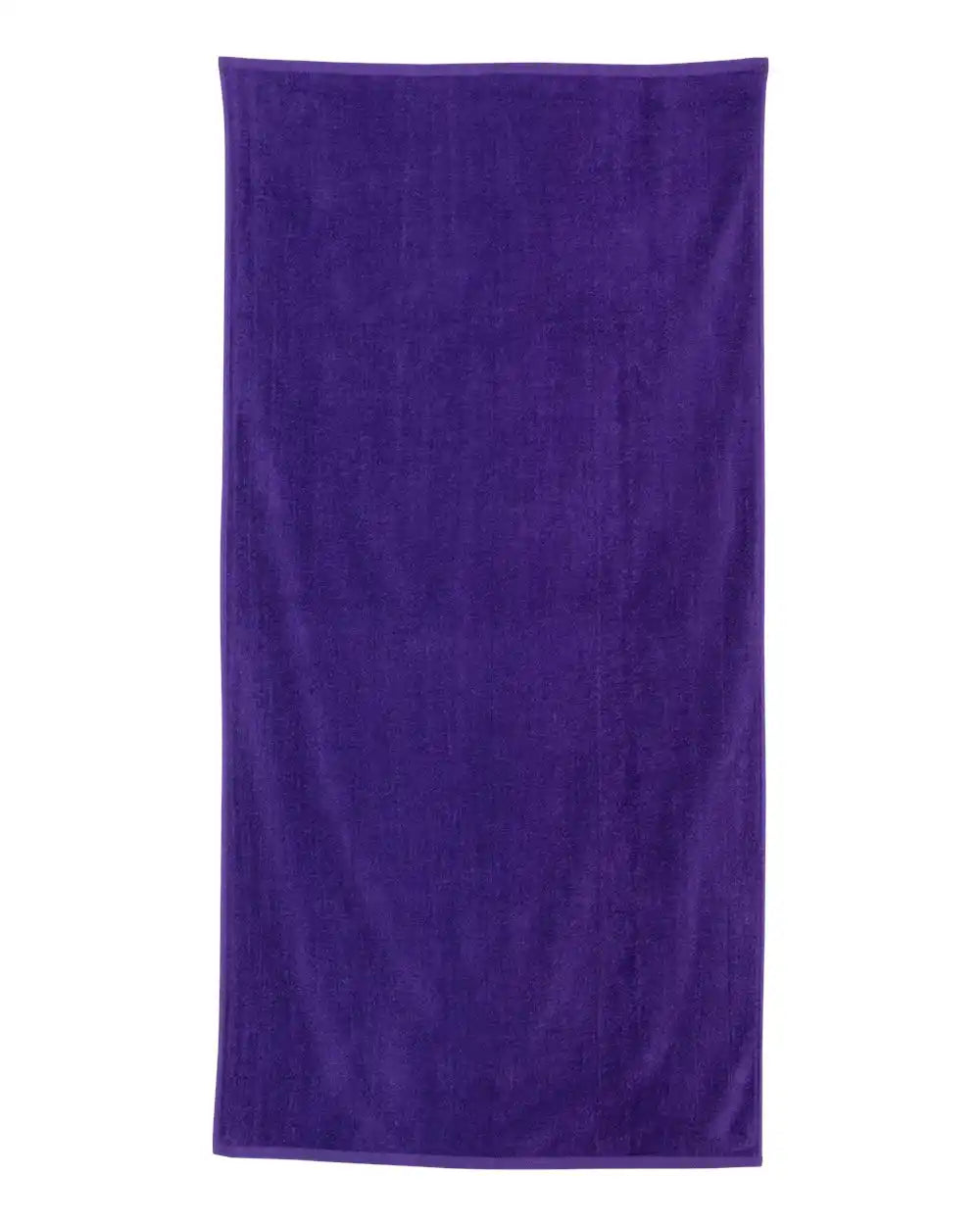 Q-tees Qv3060 Velour Beach Towel - Purple - Osfa