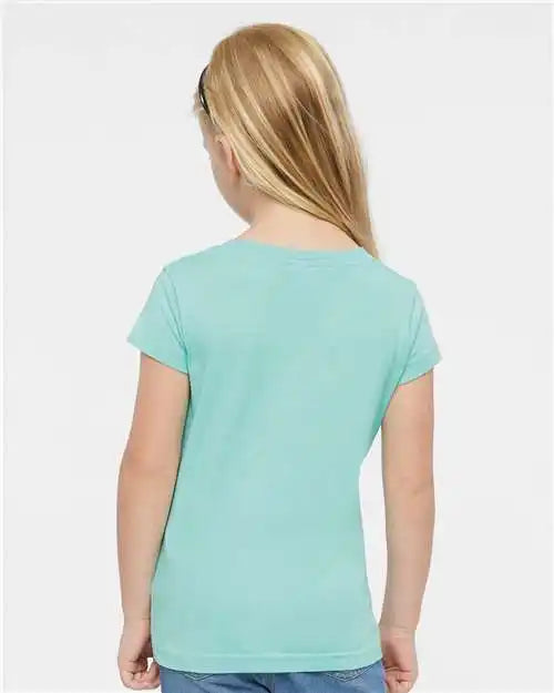 Rabbit Skins 3316 Toddler Girls Fine Jersey Tee - Chill