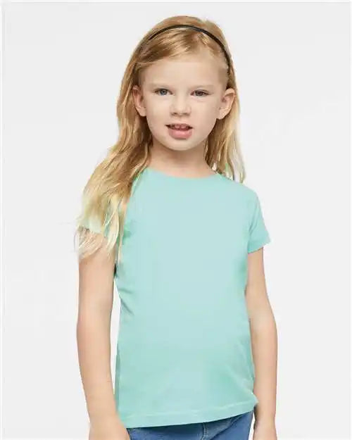Rabbit Skins 3316 Toddler Girls Fine Jersey Tee - Chill