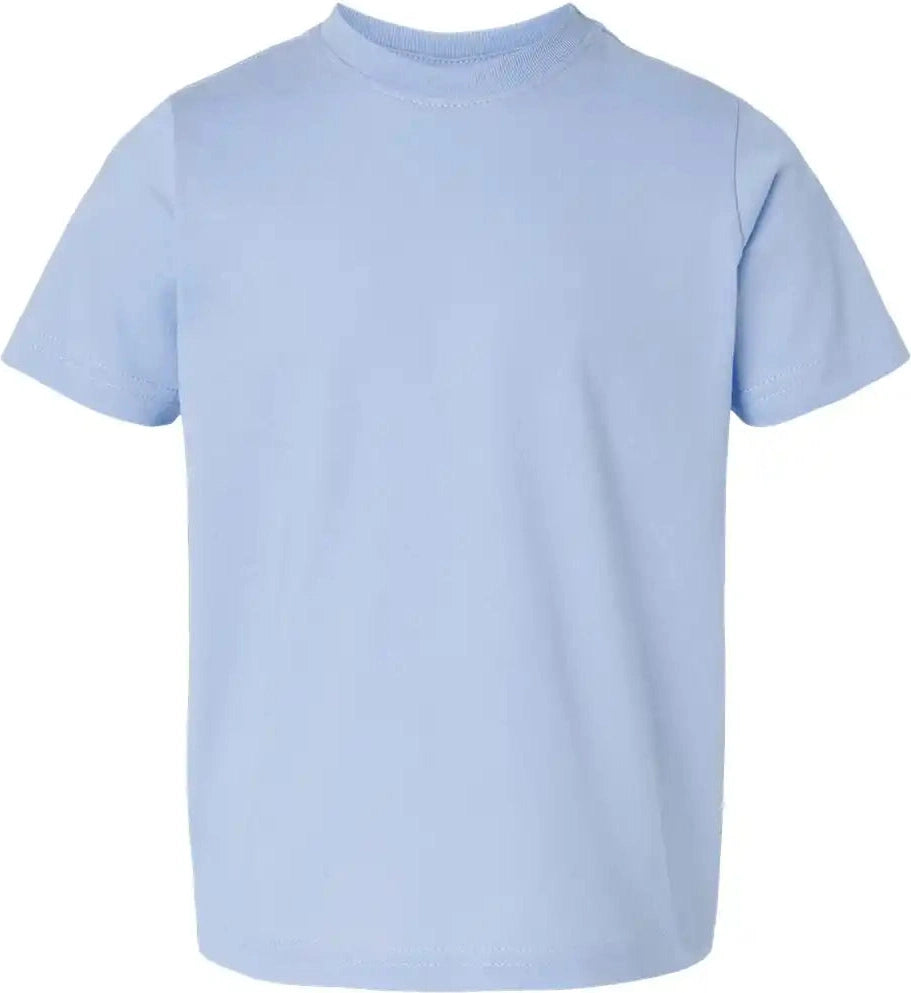 Rabbit Skins 3321 Toddler Fine Jersey Tee - Light Blue - 2t
