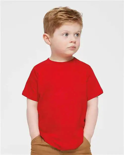 Rabbit Skins 3321 Toddler Fine Jersey Tee - Red