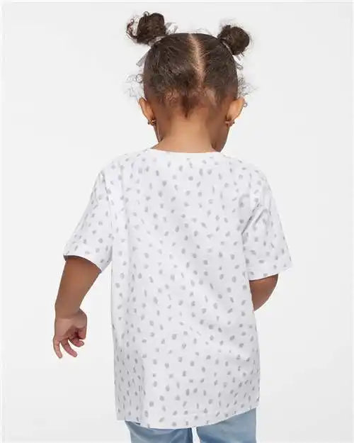 Rabbit Skins 3321 Toddler Fine Jersey Tee - White Spot