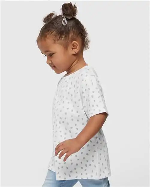 Rabbit Skins 3321 Toddler Fine Jersey Tee - White Spot