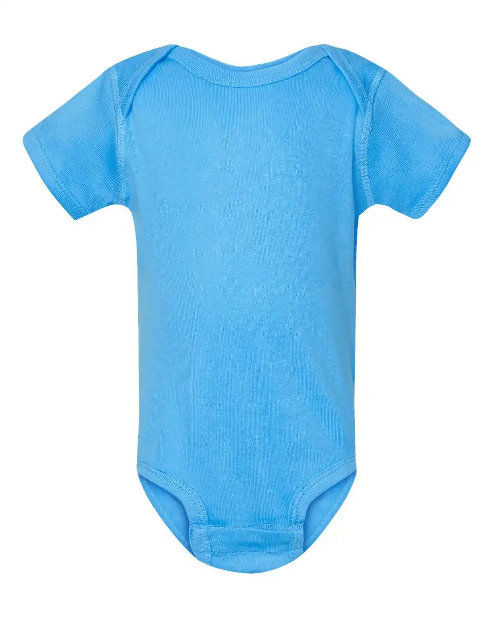 Rabbit Skins 4400 Infant Baby Rib Bodysuit - Aqua - Nb