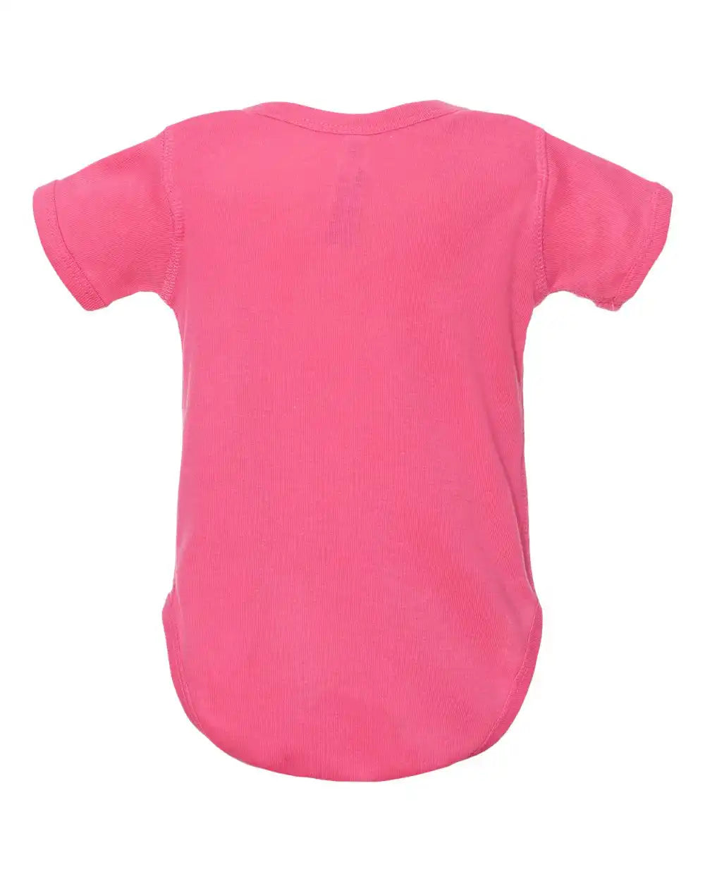 Rabbit Skins 4400 Infant Baby Rib Bodysuit - Hot Pink
