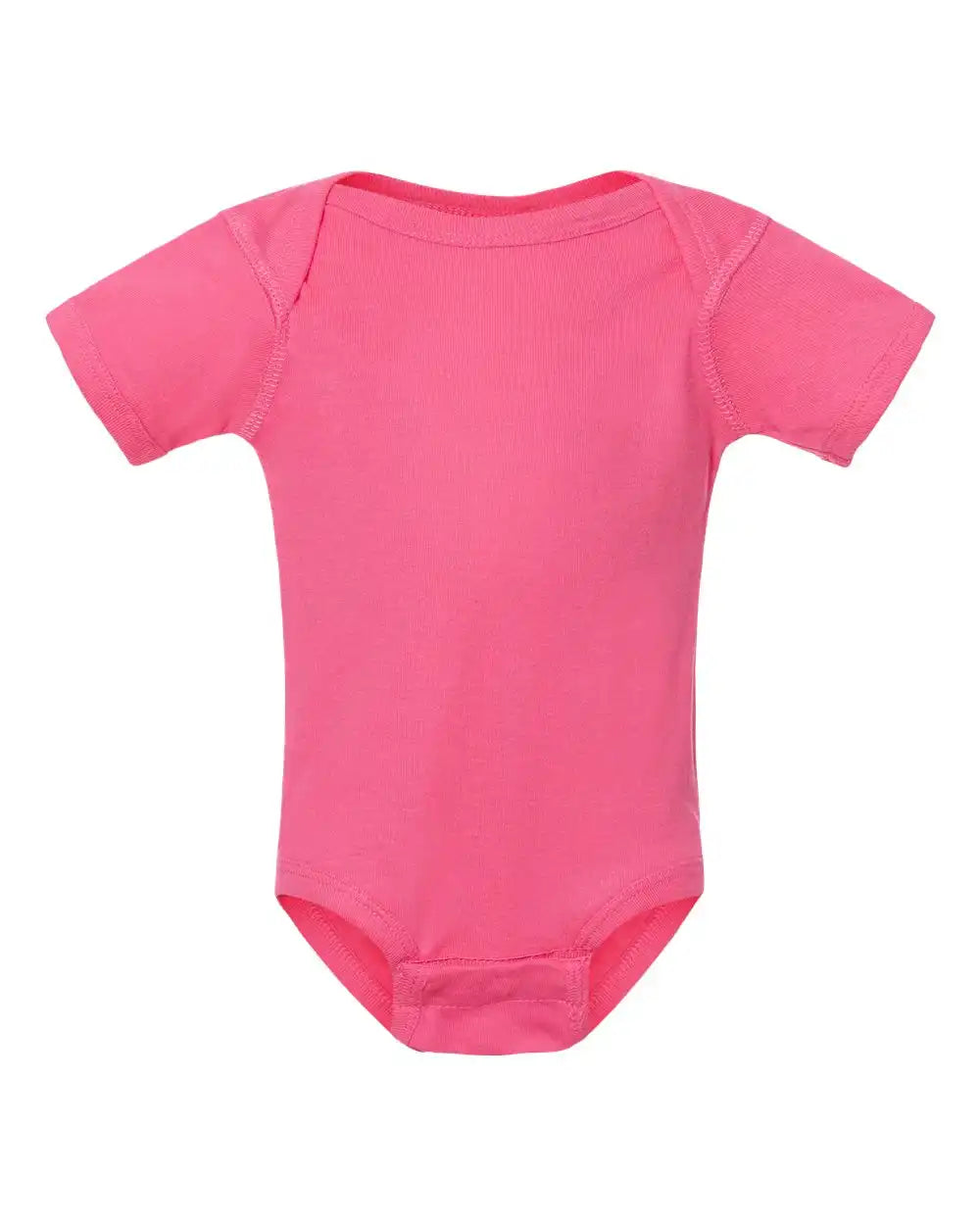 Rabbit Skins 4400 Infant Baby Rib Bodysuit - Hot Pink - Nb