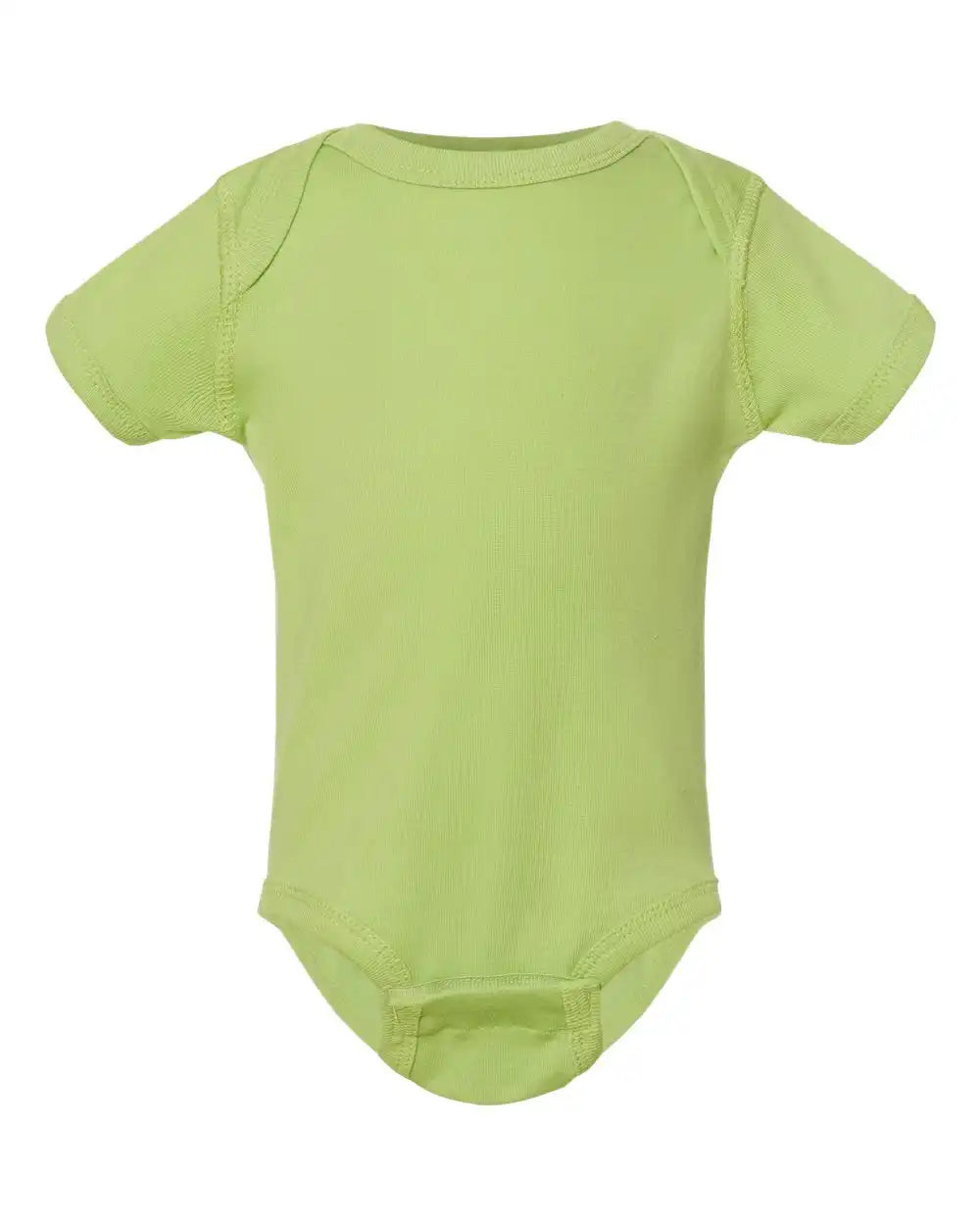 Rabbit Skins 4400 Infant Baby Rib Bodysuit - Key Lime - Nb
