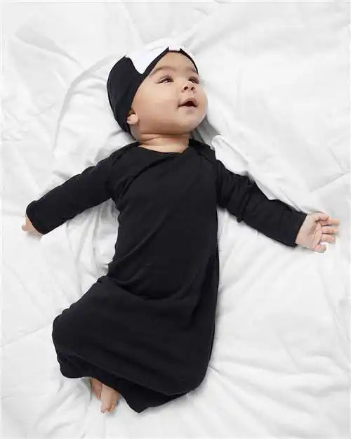 Rabbit Skins 4406 Infant Baby Rib Layette - Black - Nb