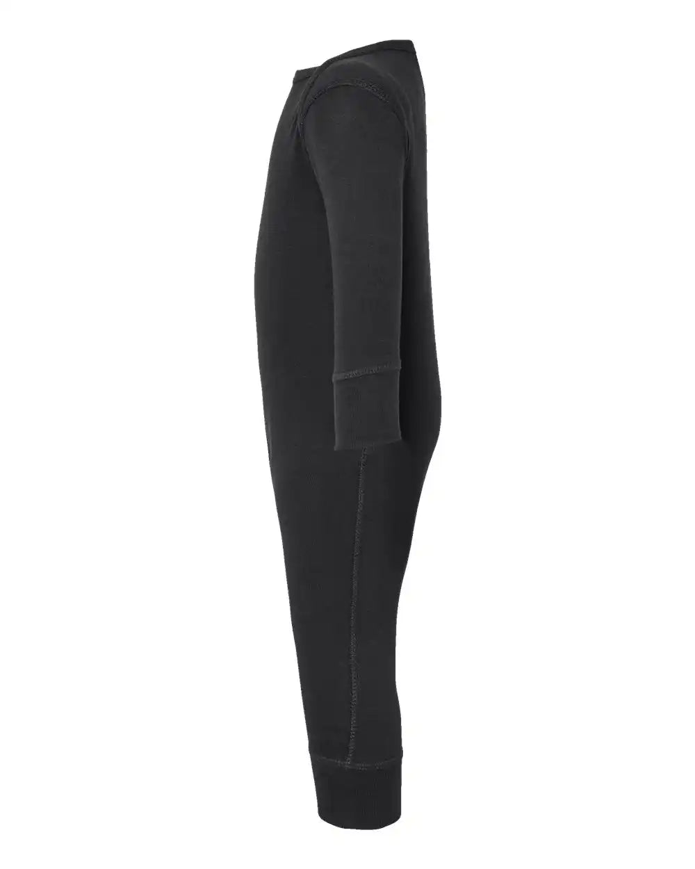 Rabbit Skins 4412 Infant Long Legged Baby Rib Bodysuit - Black