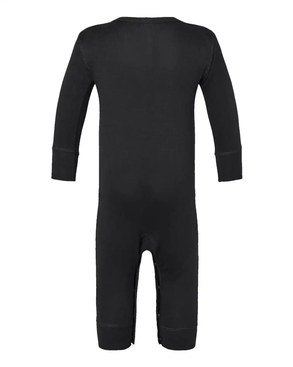 Rabbit Skins 4412 Infant Long Legged Baby Rib Bodysuit - Black