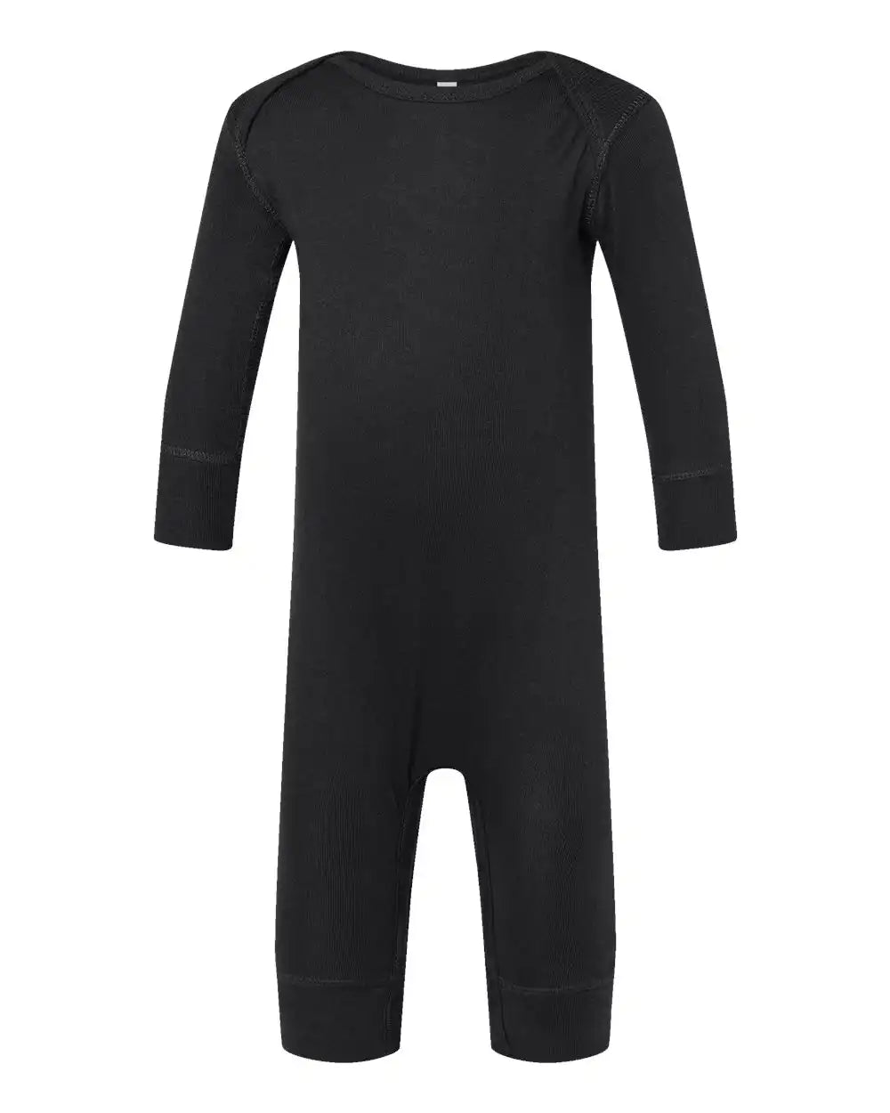 Rabbit Skins 4412 Infant Long Legged Baby Rib Bodysuit - Black - Nb