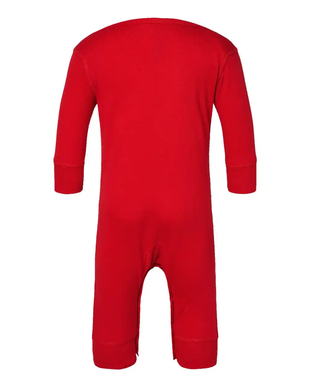 Rabbit Skins 4412 Infant Long Legged Baby Rib Bodysuit - Red