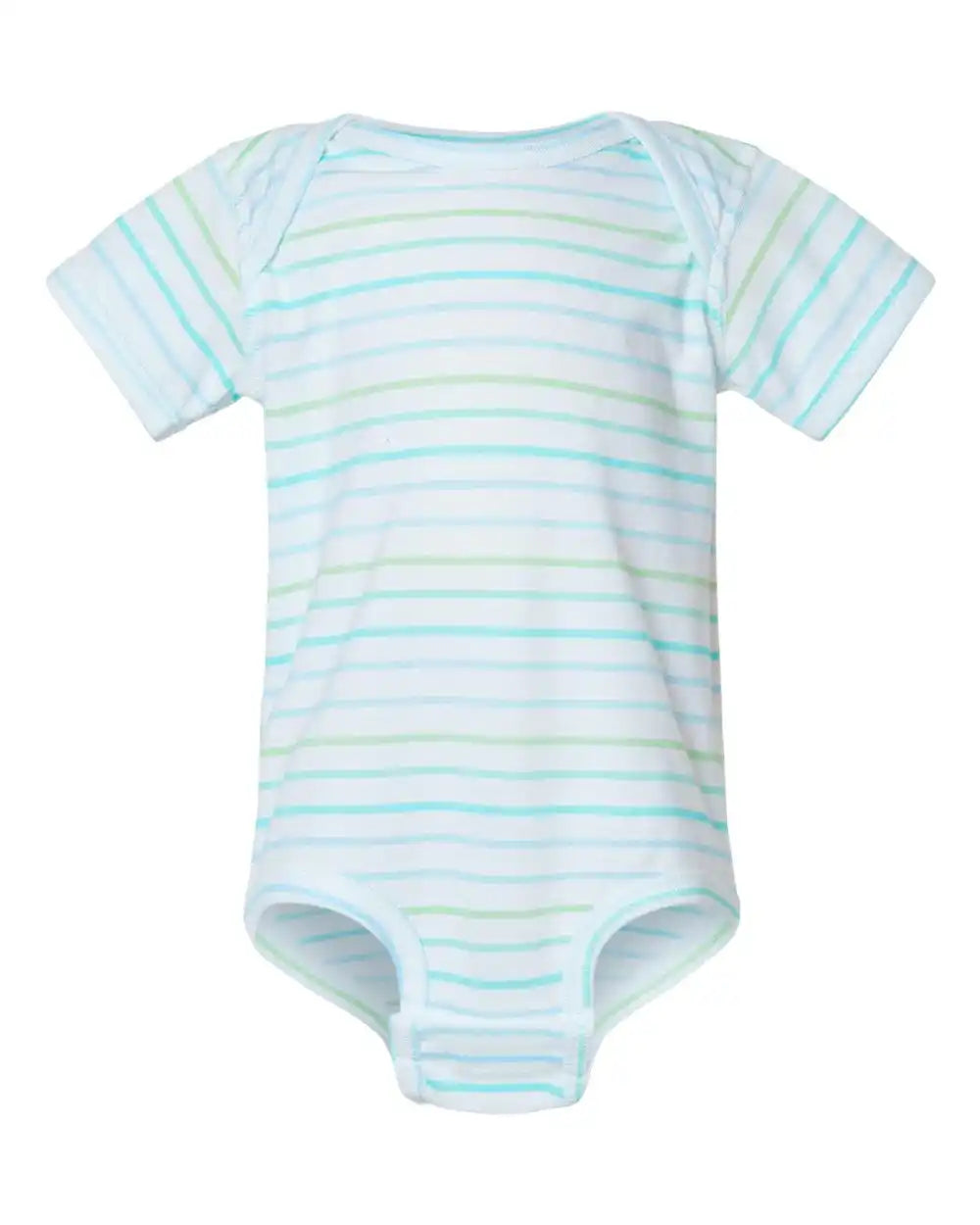 Rabbit Skins 4424 Infant Fine Jersey Bodysuit - Marine Stripe - Nb