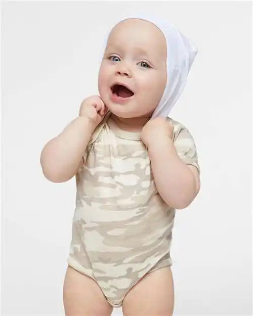 Rabbit Skins 4424 Infant Fine Jersey Bodysuit - Natural Camo