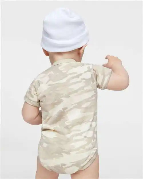 Rabbit Skins 4424 Infant Fine Jersey Bodysuit - Natural Camo