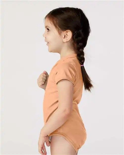 Rabbit Skins 4424 Infant Fine Jersey Bodysuit - Peachy
