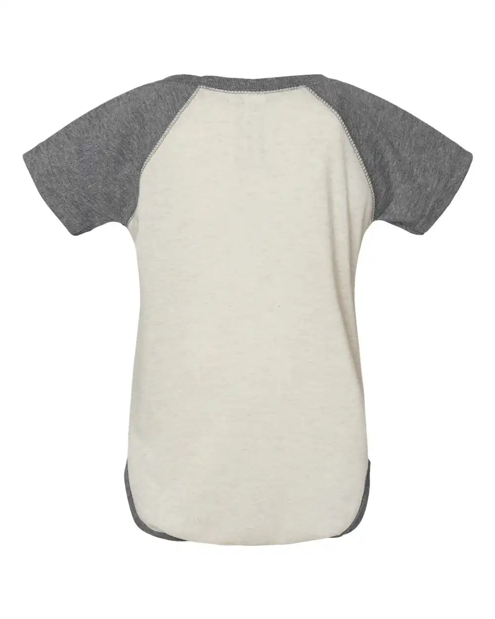 Rabbit Skins 4430 Infant Baseball Fine Jersey Bodysuit - Natural Heather Granite