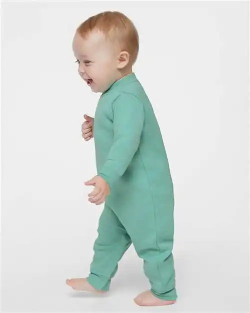 Rabbit Skins 4447 Infant Fleece One-piece - Saltwater