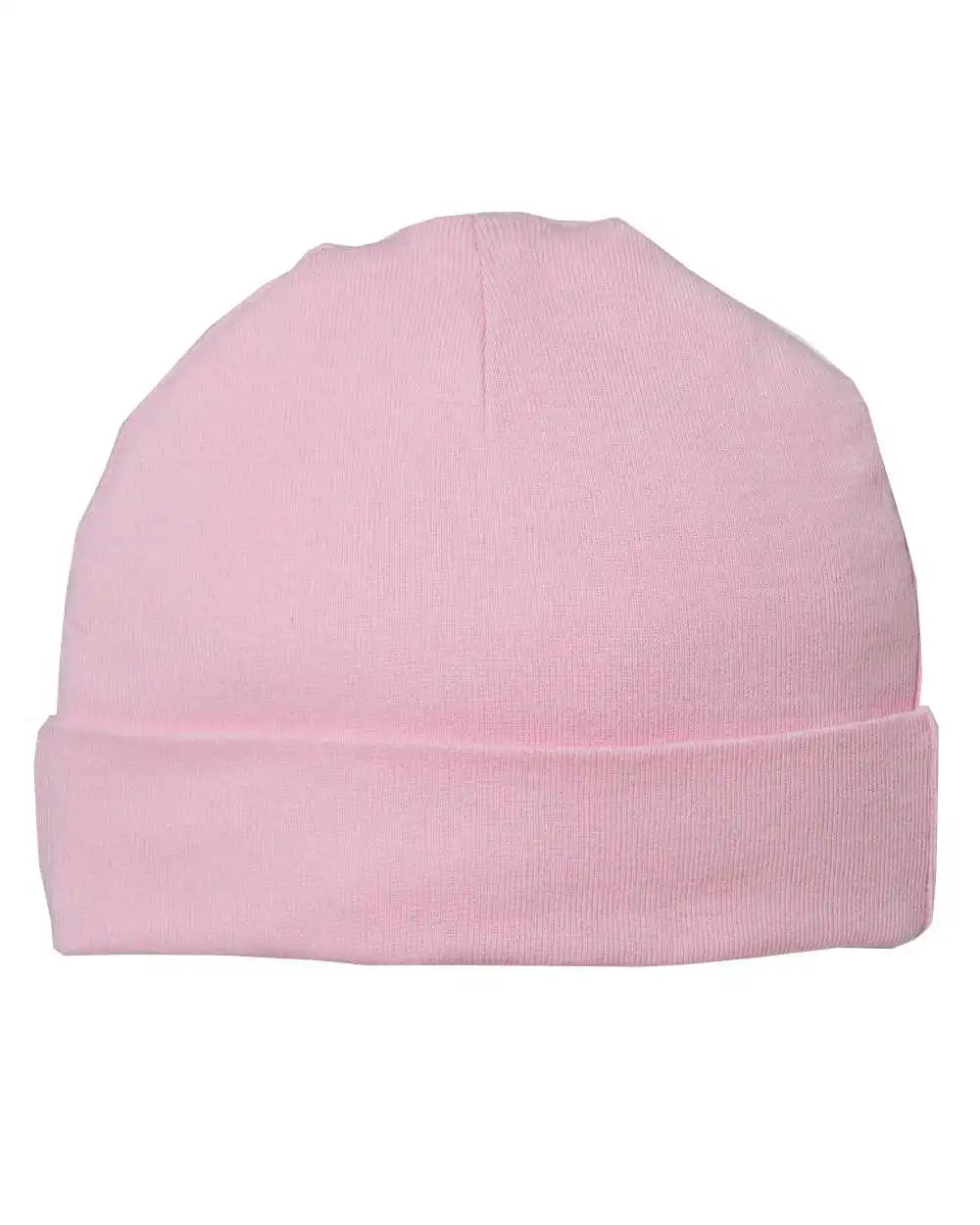 Rabbit Skins 4451 Infant Baby Rib Beanie - Pink - Osfa