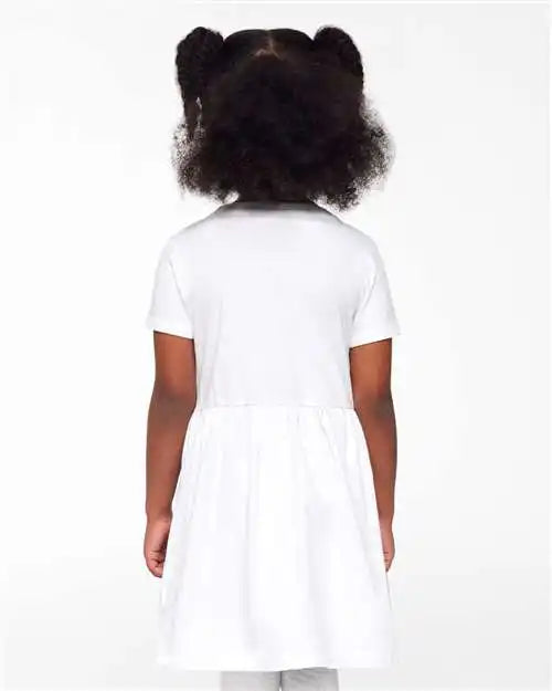 Rabbit Skins 5333 Toddler Fine Jersey Dress - White