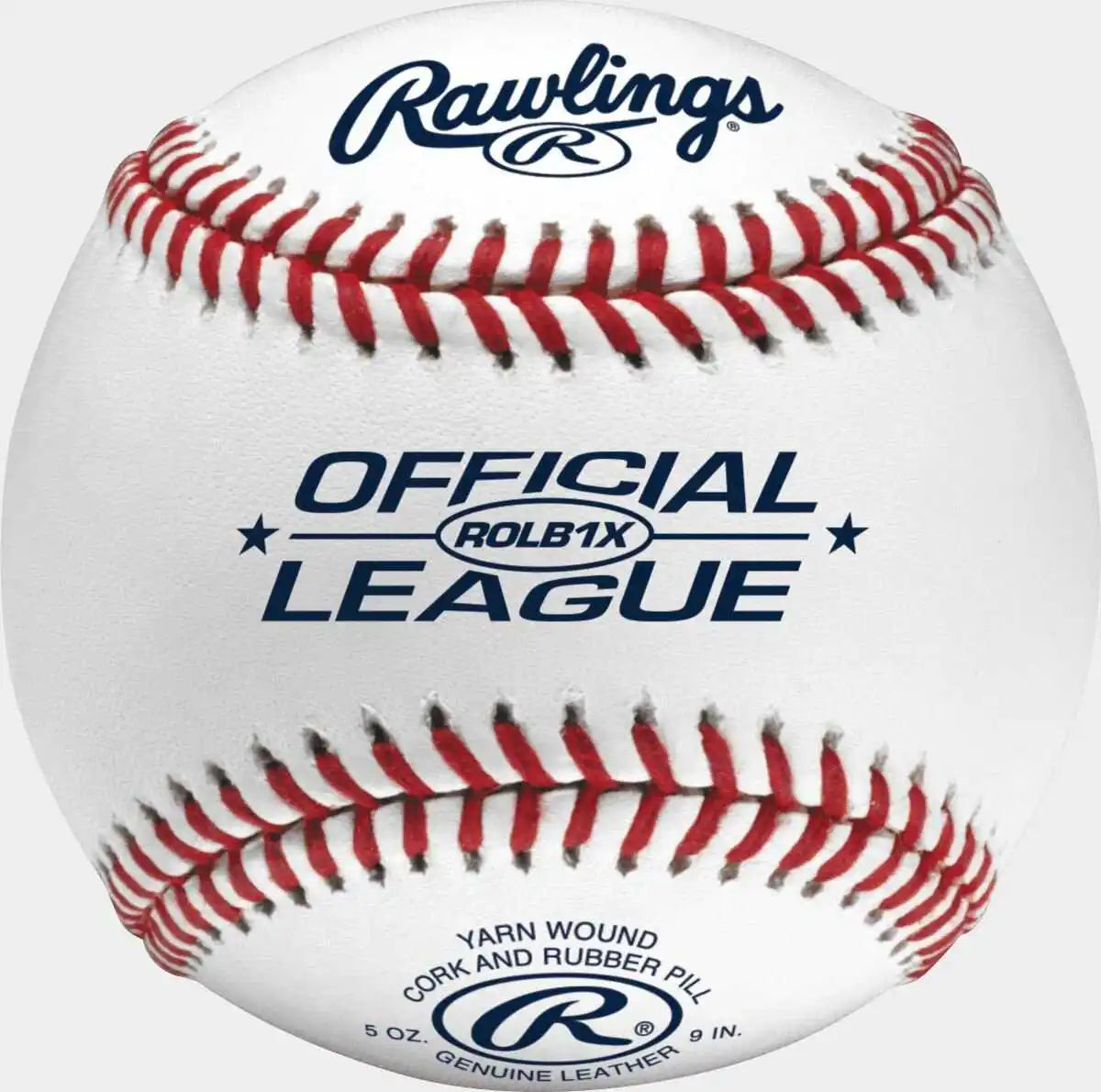 Rawlings Official League Competition Grade Practice Baseballs - 1 Dozen - White