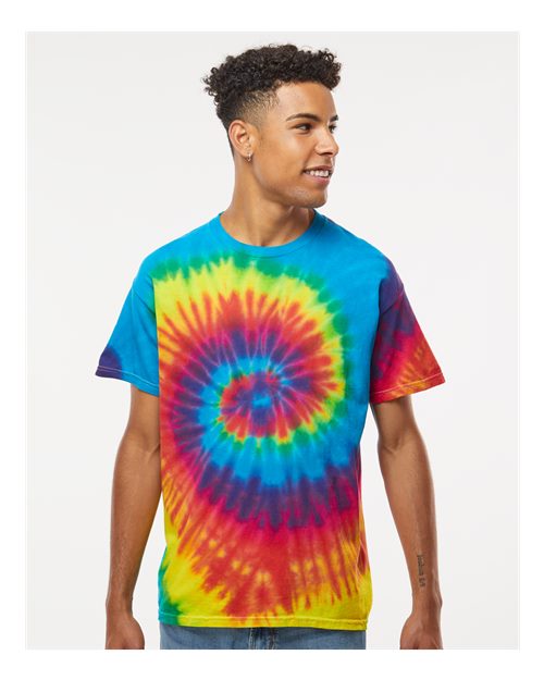 Reactive Rainbow Multi-Color Tie-Dyed T-Shirt - 1000
