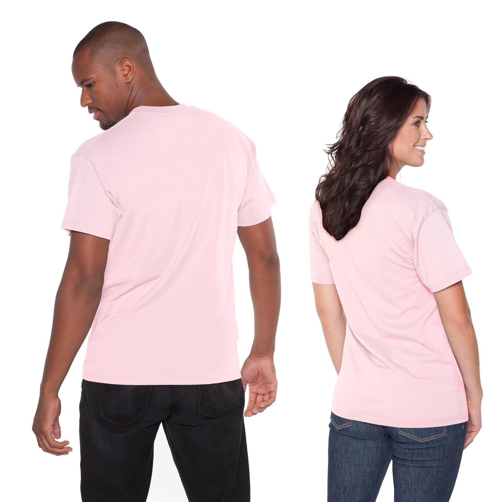Front View of 012 - Soft Pink OTTO Unisex Heavyweight Comfy Tee T-Shirt