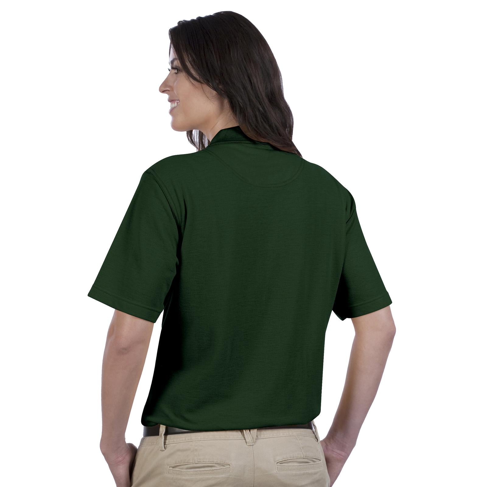 Front View of 017 - Dk. Green OTTO Ladies' Comfortable Sport Shirt