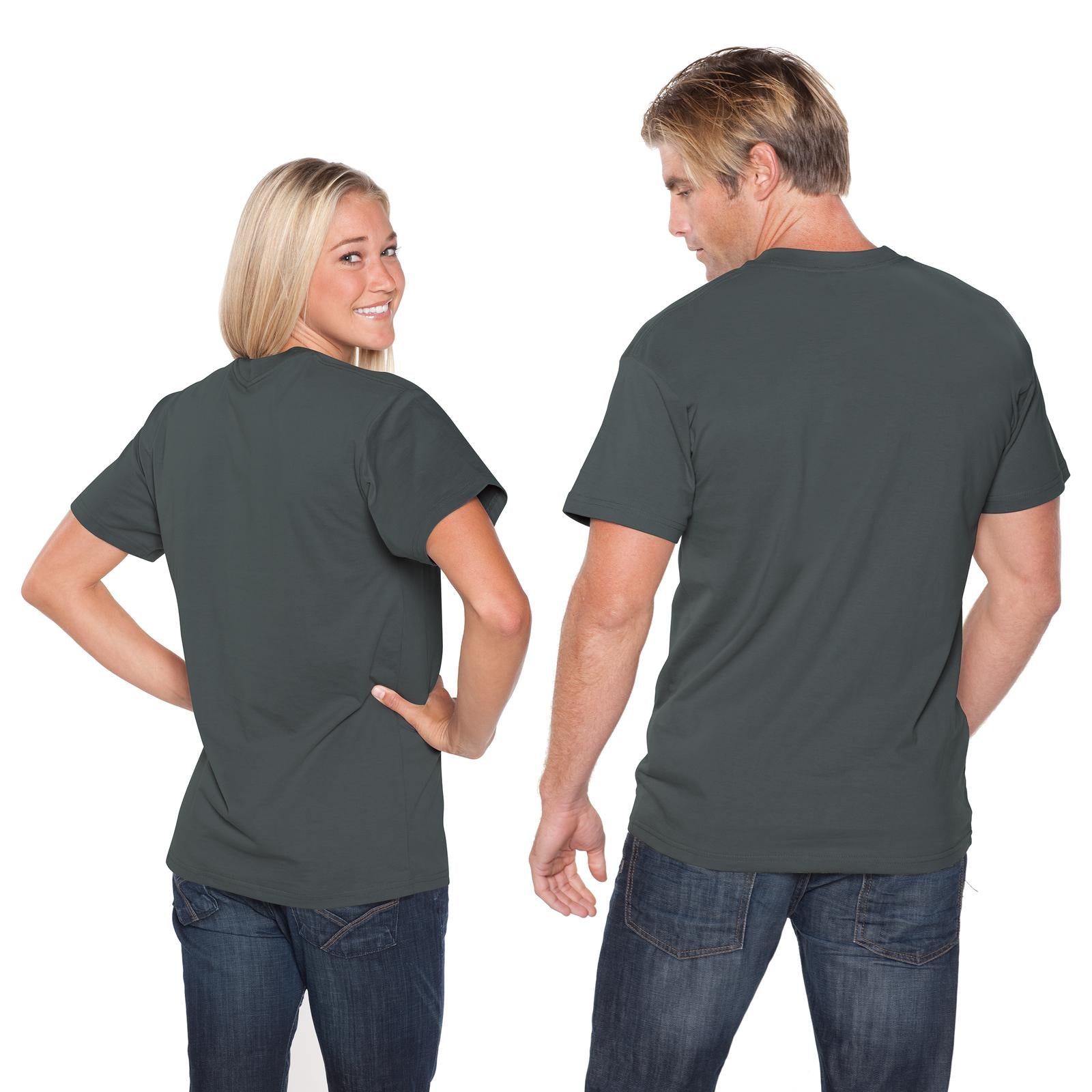 Front View of 025 - Char. Gray OTTO Unisex Heavyweight Comfy Tee T-Shirt