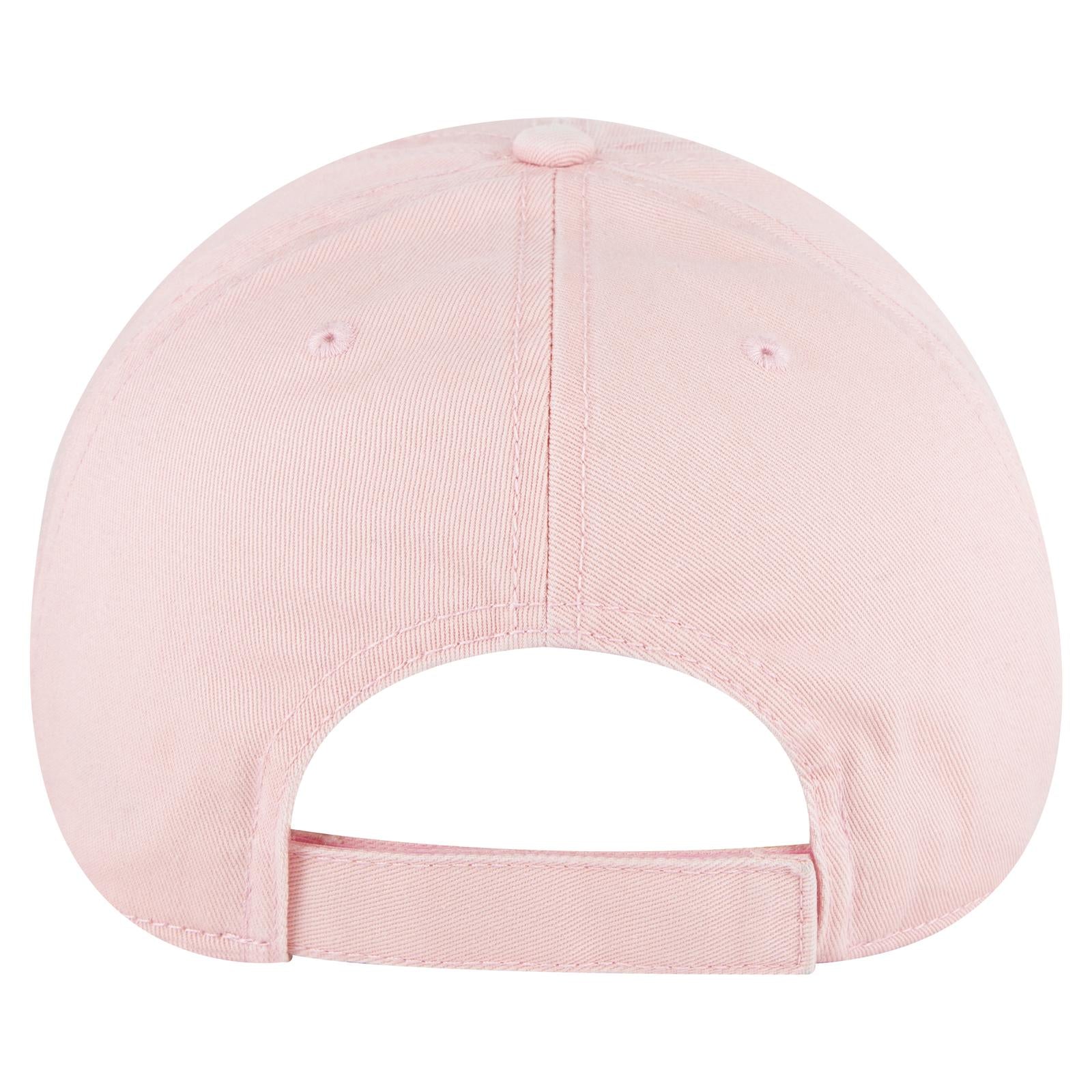 Rear View of 050 - Pink OTTO CAP 6 Panel Low Profile Dad Hat