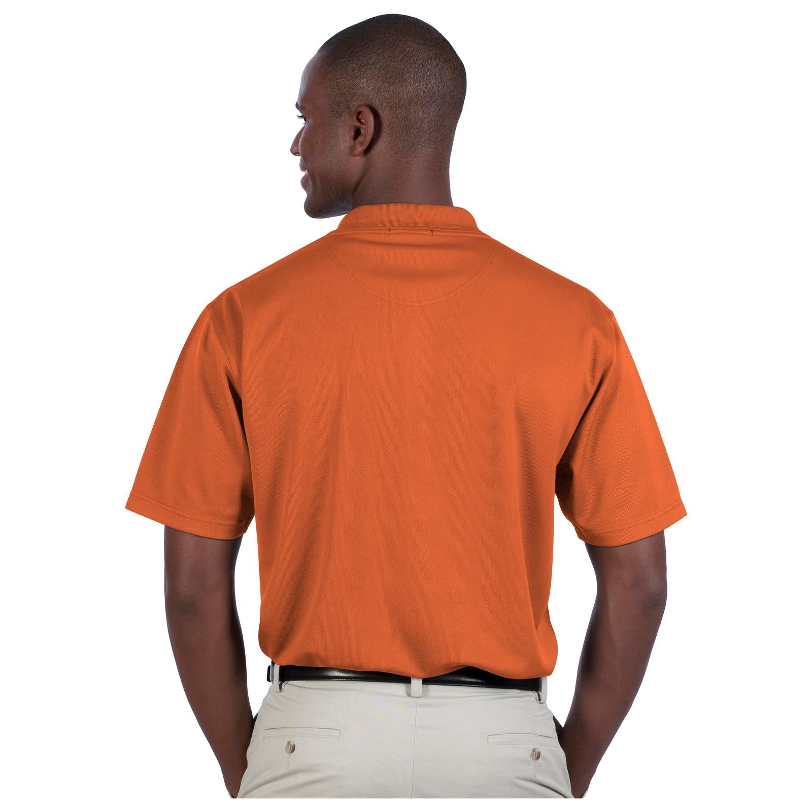 Front View of 065 - B. Orange OTTO Men's Performance Sport Shirt