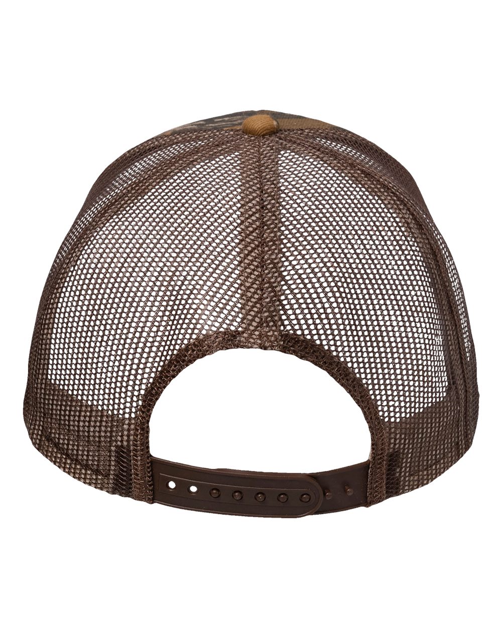 Rear View of Advantage Classic/ Brown Mesh Licensed Camo Mesh Cap - VC150M