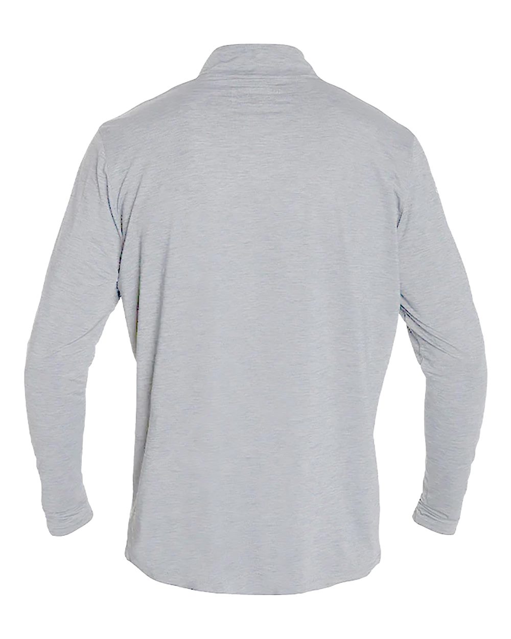Rear View of Alloy Heathered Low Pro Quarter-Zip - MVQTRL9