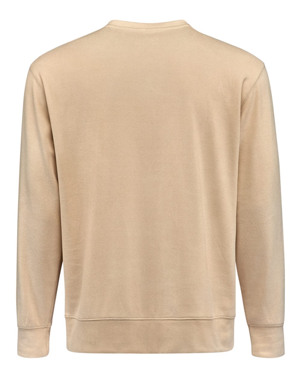 Rear View of Almond Element Fleece Crewneck Sweatshirt - 8761