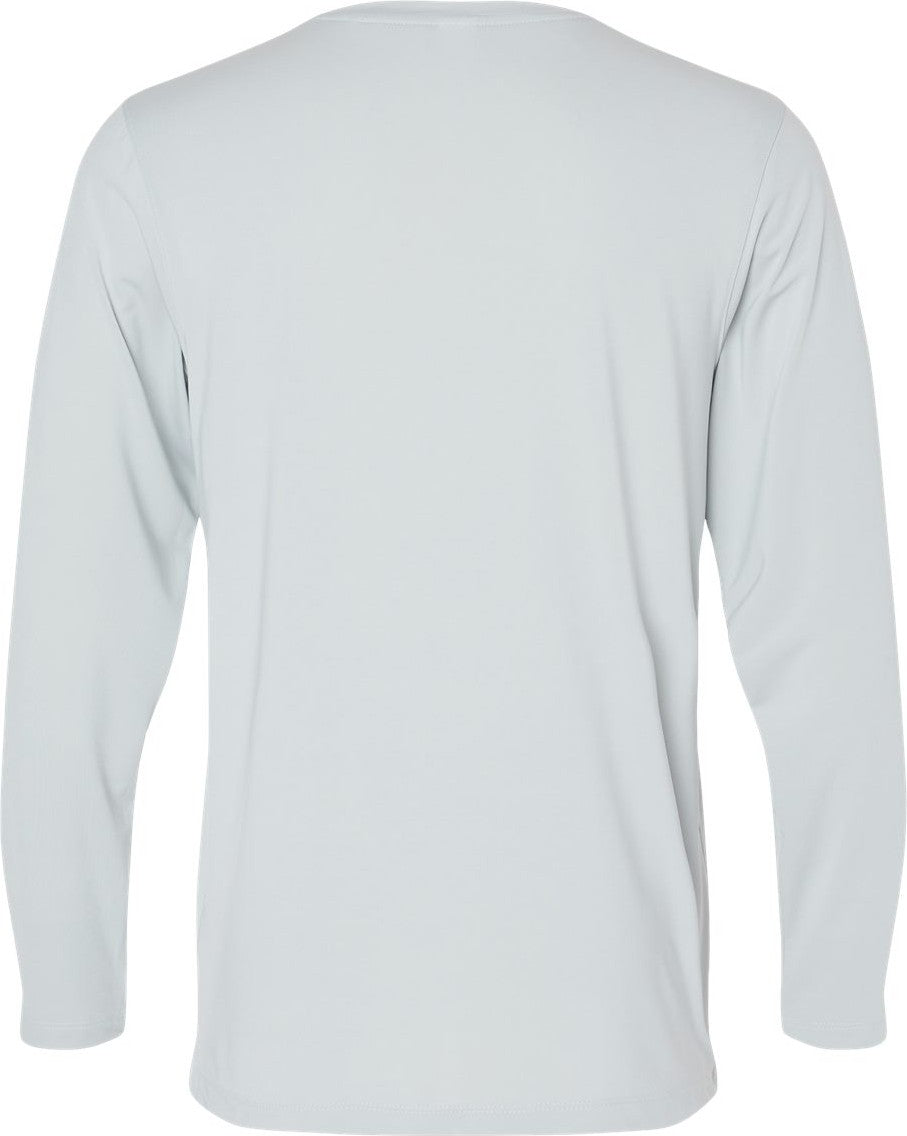 Rear View of Aluminum Aruba Extreme Performance Long Sleeve T-Shirt - 222
