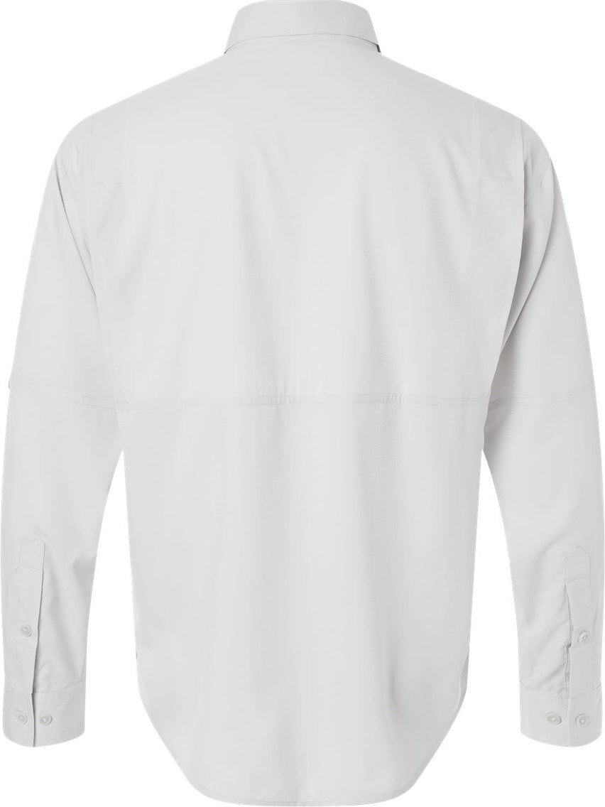 Front View of Aluminum Kitty Hawk Performance Long Sleeve Fishing Shirt - 702