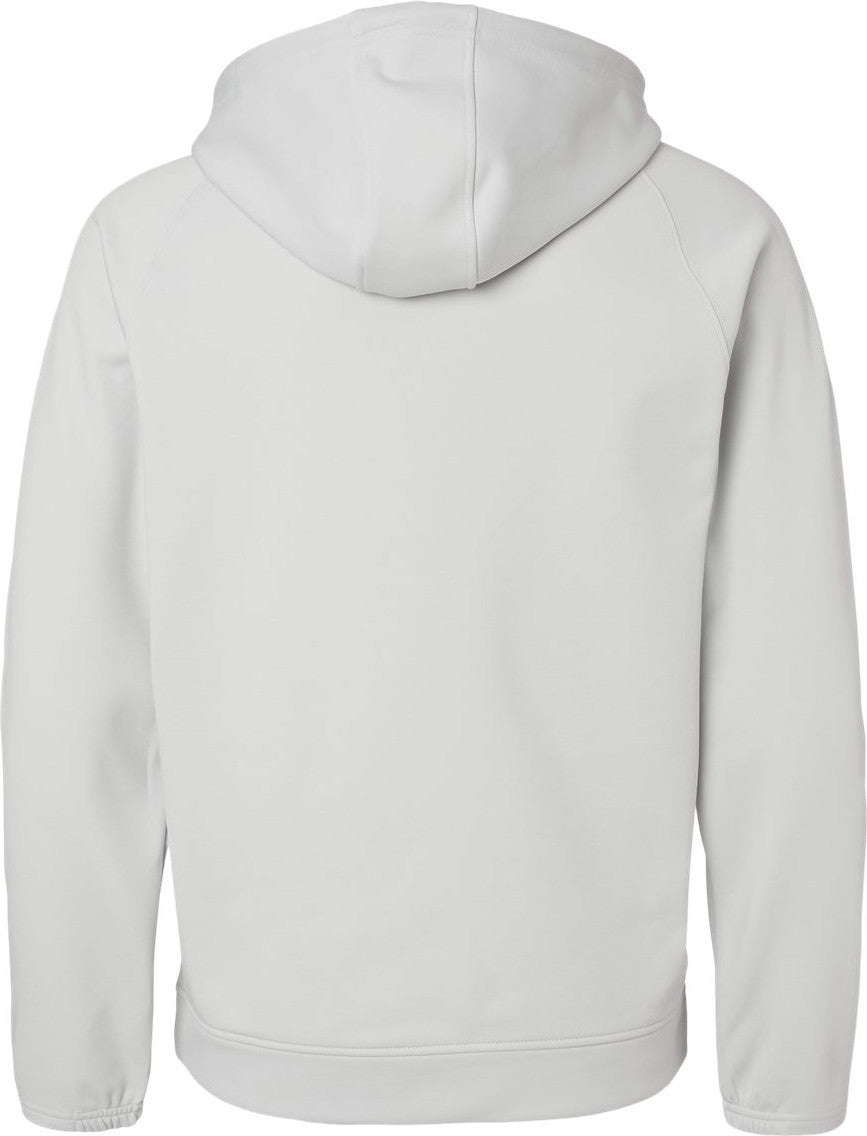 Front View of Aluminum Vail Performance Fleece Hooded Sweatshirt - 305