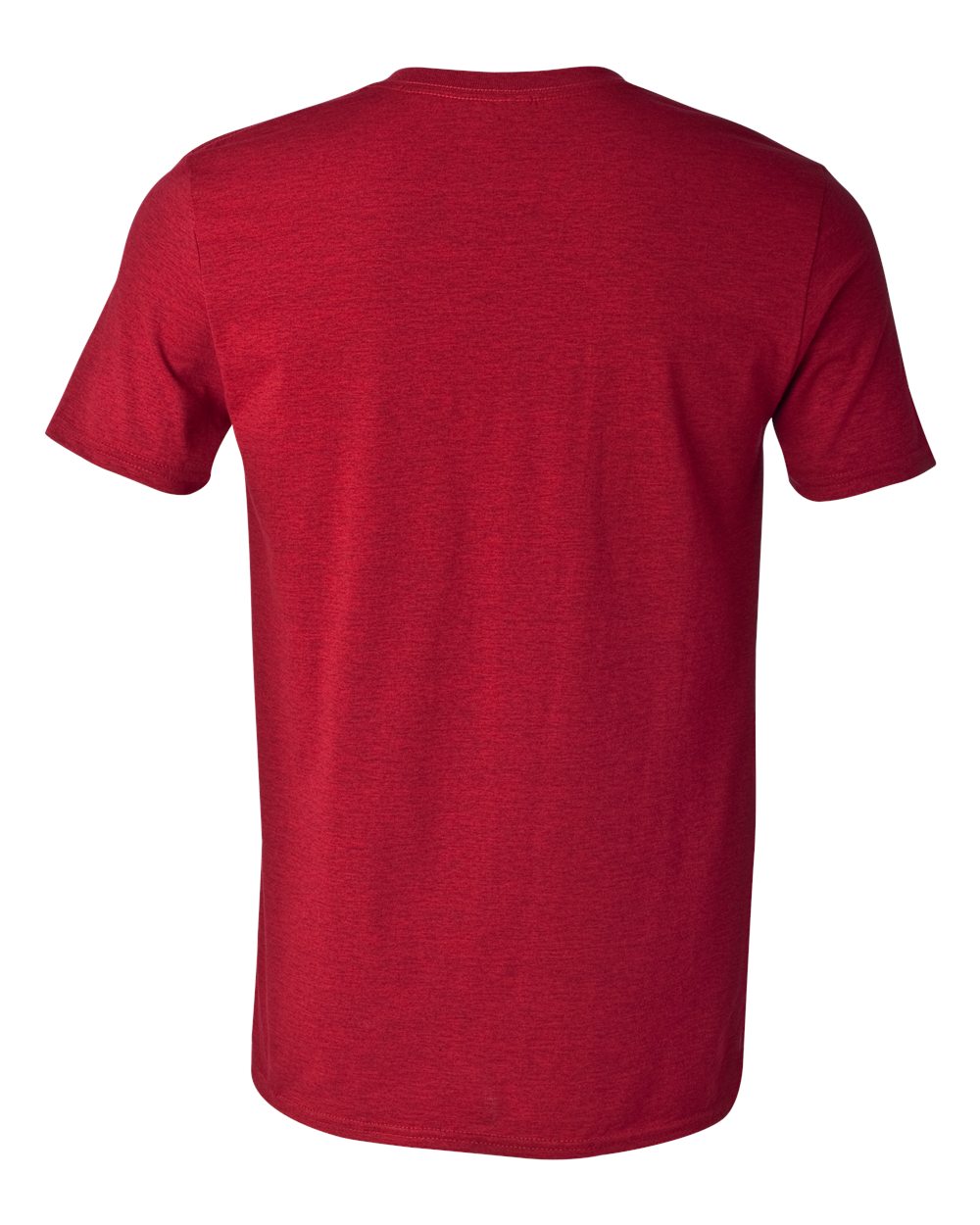 Rear View of Antique Cherry Red Softstyle® T-Shirt - 64000