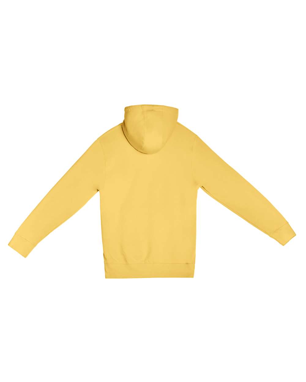 Rear View of Antique Gold Premium Pullover Hooded Sweatshirt - LS14001