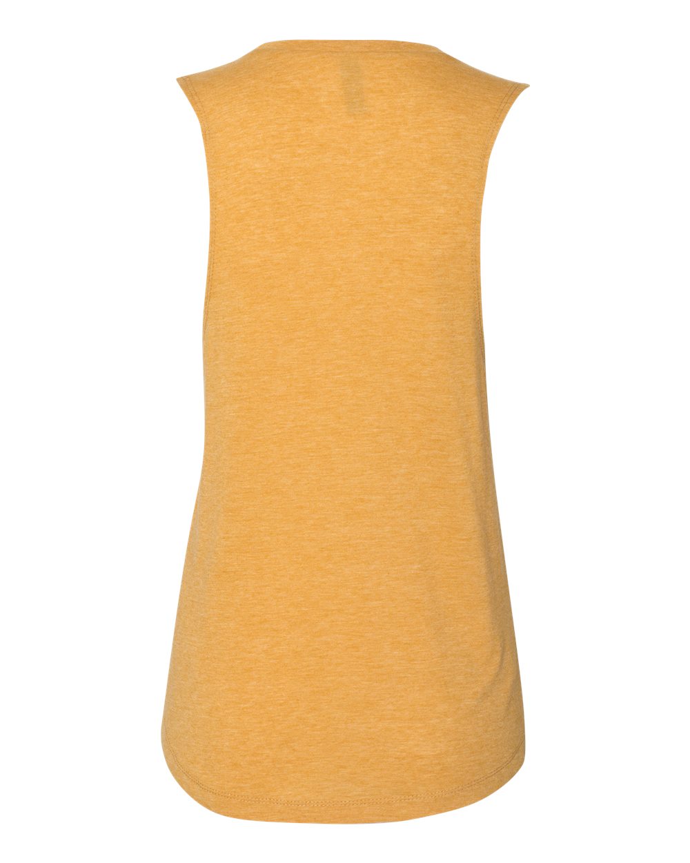 Rear View of Antique Gold Women’s Festival Muscle Tank - 5013