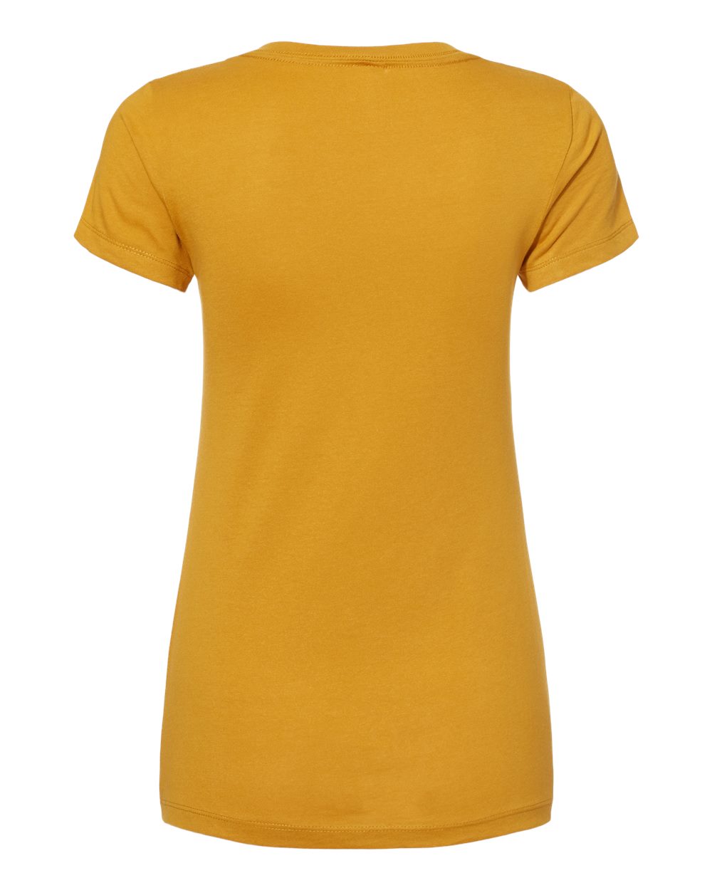 Rear View of Antique Gold Women's Ideal V-Neck T-Shirt - 1540