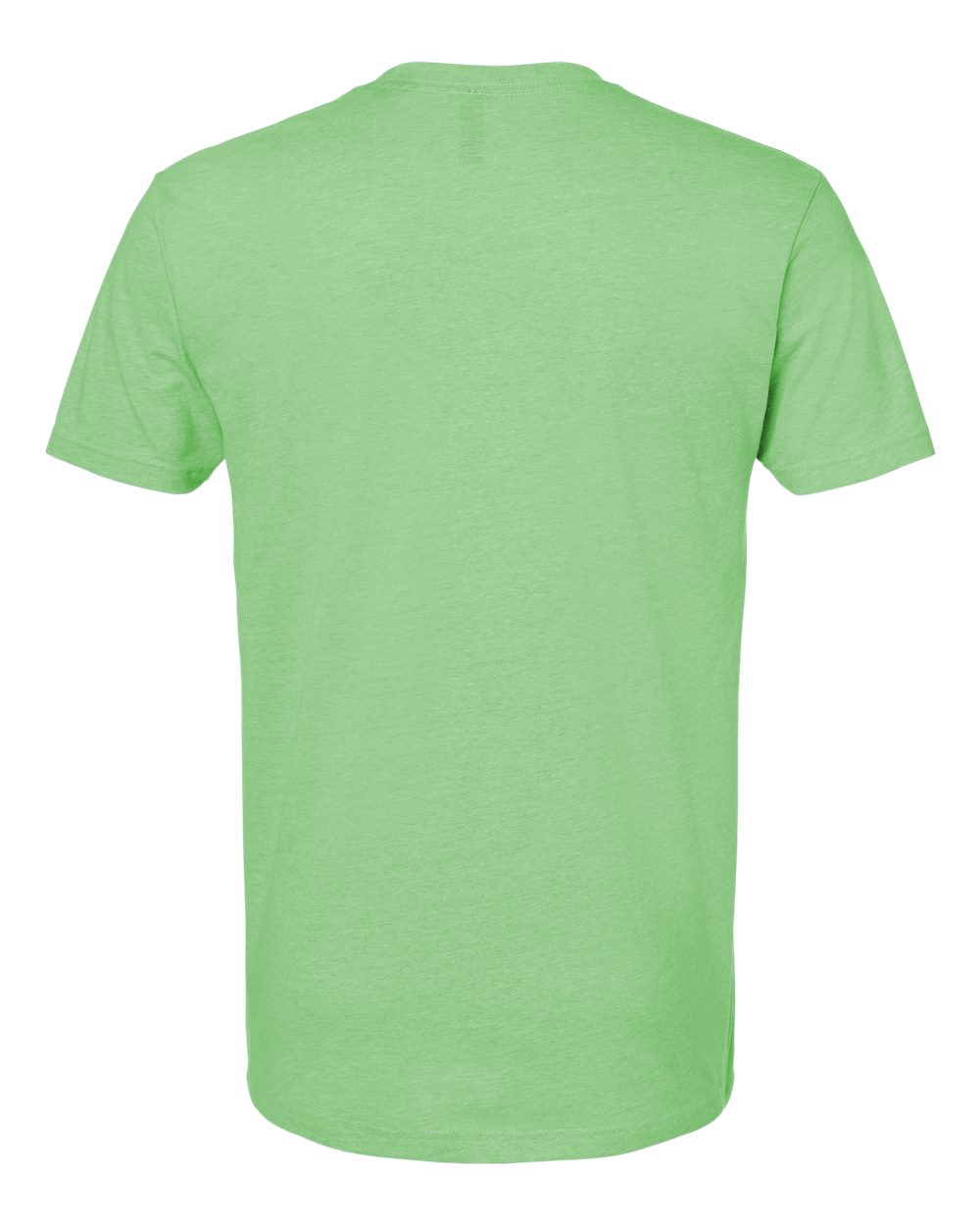 Rear View of Apple Green CVC T-Shirt - 6210