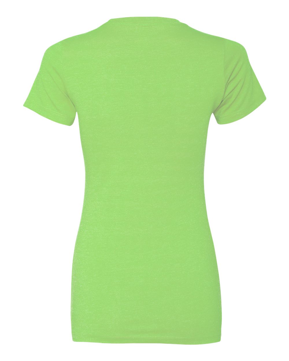 Rear View of Apple Green Women’s CVC T-Shirt - 6610