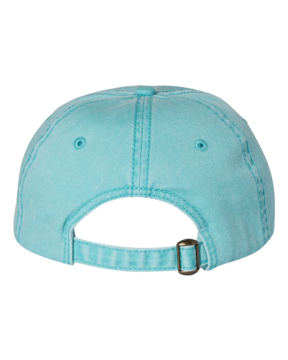 Rear View of Aqua Pigment-Dyed Cap - SP500