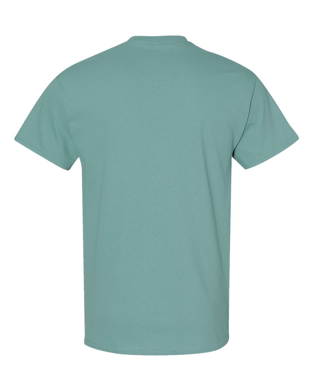 Rear View of Aquatic Heavy Cotton™ T-Shirt - 5000