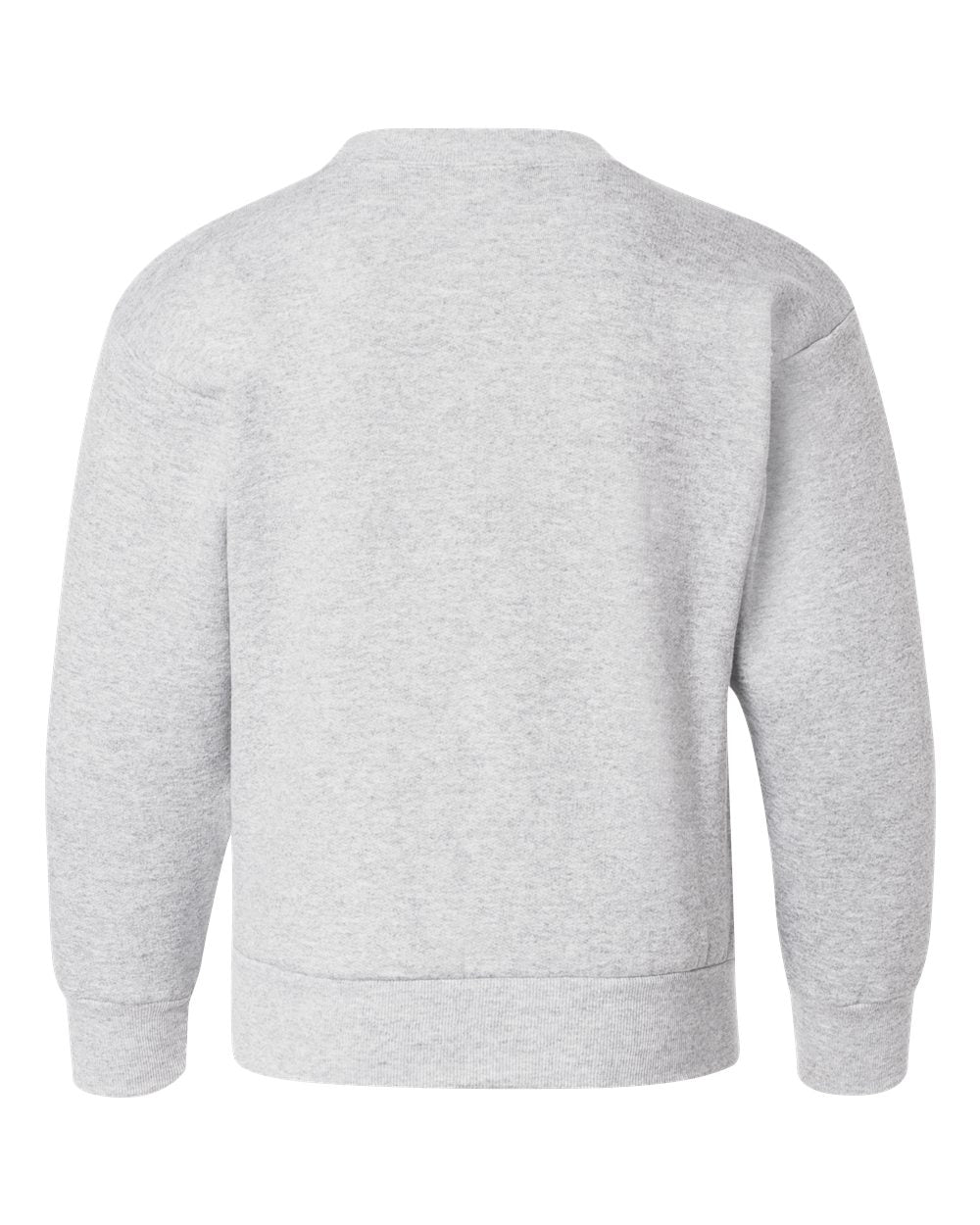Rear View of Ash Ecosmart® Youth Crewneck Sweatshirt - P360