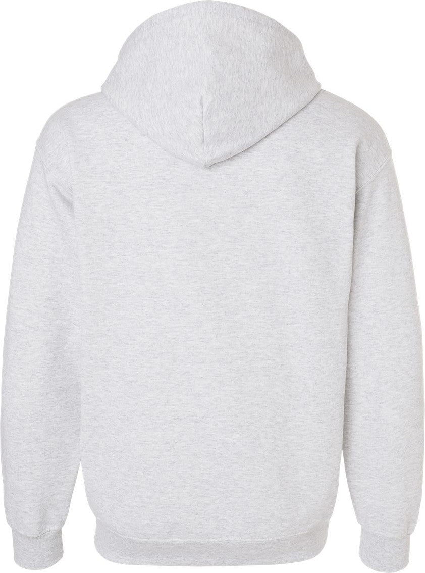 Rear View of Ash Heavy Blend™ Full-Zip Hooded Sweatshirt - 18600